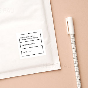 Retro Typography Product Price Tag Sticker