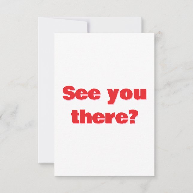 Retro Typography Response Card (Front)