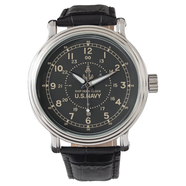 Retro U.S. NAVY Clock imitation Watch (Front)