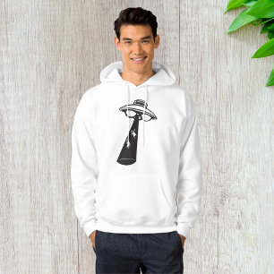 Retro UFO Abduction Graphic Alien Sci-Fi  Hoodie