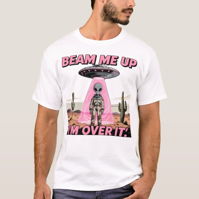 Retro UFO Alien T-Shirt (Front)