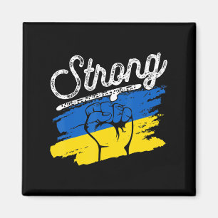 Retro Ukraine Flag Strong Vintage Ukraine For Men Magnet