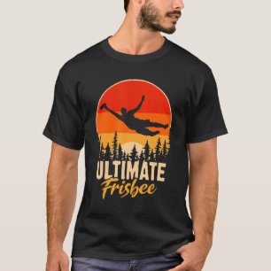 Retro Ultimate Frisbee Player Men Women Vintage Fl T-Shirt