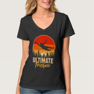 Retro Ultimate Frisbee Player Men Women Vintage Fl T-Shirt