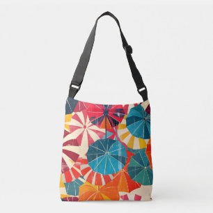 Retro Umbrella Rainy Day Pop Art Crossbody Bag