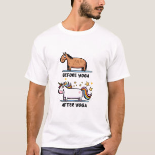 Retro Unicorn Meditation T-Shirt