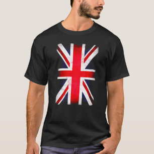 Retro Union Jack Flag Uk England Great Britain T-Shirt