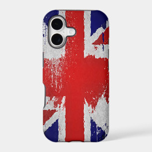 Retro Union Jack iPhone Case, Vintage British Flag