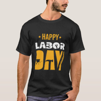 Retro Union Strong Happy Labour Day International  T-Shirt