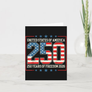 Retro United States of America 250 America of Card