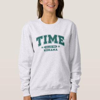 Retro University Style K-Drama Fan Art Design Sweatshirt