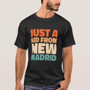 Retro Us City American Just A Kid From Missouri Ne T-Shirt