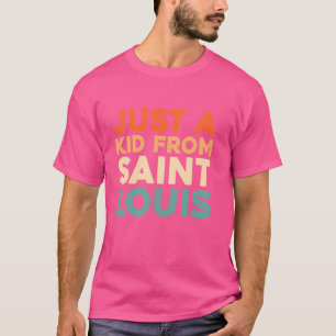 Retro Us City American Just A Kid From Missouri Sa T-Shirt