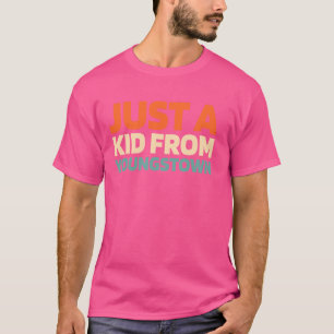 Retro Us City American Just A Kid From Ohio Youngs T-Shirt