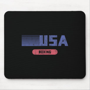 Retro Usa 2020 Team American Boxing Vintage Mouse Mat