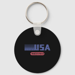 Retro Usa 2020 Team American Track And Field Vinta Key Ring