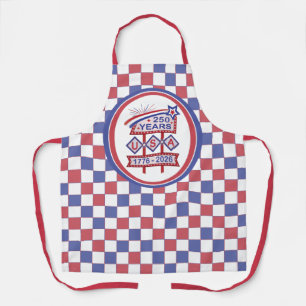 Retro USA 250th Anniversary Marquee Sign 1776-2026 Apron