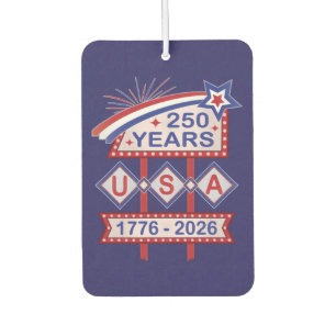 Retro USA 250th Anniversary Marquee Sign 1776-2026 Car Air Freshener