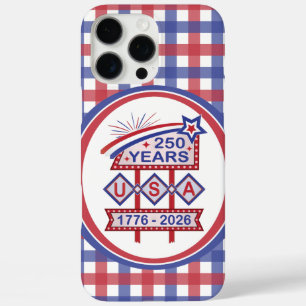 Retro USA 250th Anniversary Marquee Sign 1776-2026 iPhone 16 Pro Max Case