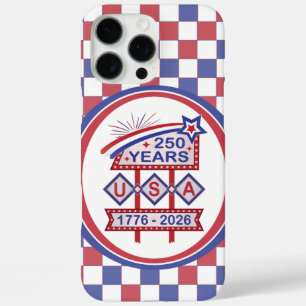 Retro USA 250th Anniversary Marquee Sign 1776-2026 iPhone 16 Pro Max Case