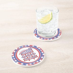 Retro USA 250th Anniversary Marquee Sign 1776-2026 Coaster