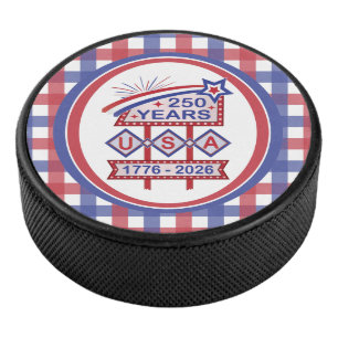 Retro USA 250th Anniversary Marquee Sign 1776-2026 Hockey Puck