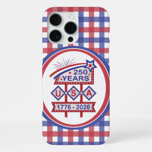 Retro USA 250th Anniversary Marquee Sign 1776-2026 iPhone 16 Pro Max Case
