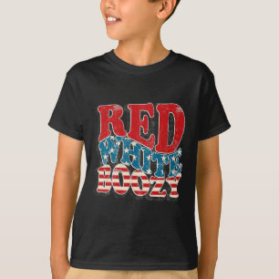 Retro Usa 4th Of July America Flag Red White Boozy T-Shirt