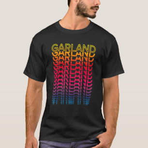 Retro Usa Colourful City Nostalgic Garland T-Shirt