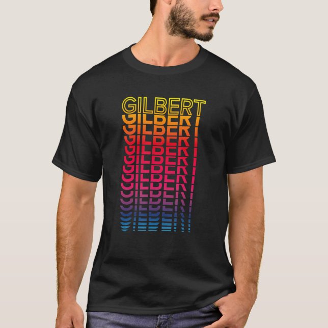 Retro Usa Colourful City  Nostalgic Gilbert T-Shirt (Front)