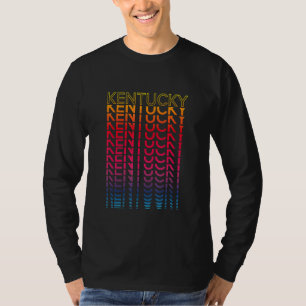 Retro Usa Colourful State Nostalgic Kentucky T-Shirt