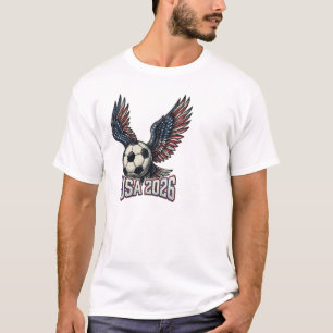Retro USA Soccer 2026 Eagle Wings  T-Shirt