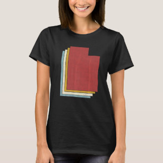 Retro USA State Vintage Map Utah T-Shirt