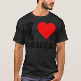 Retro Usher First Name Personalised In My Usher Er T-Shirt
