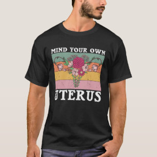 Retro Uterus Support Hysterectomy Recovery Product T-Shirt