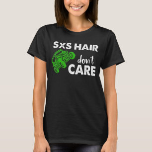 Retro Utv SxS Hair Don't Care Side by Side Mud Rid T-Shirt
