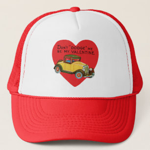 Retro Valentine, Don't Dodge Me, Be My Valentine! Trucker Hat
