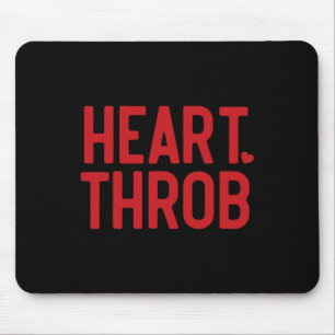 Retro Valentine Heart Throb Toddler Boy Valentines Mouse Mat