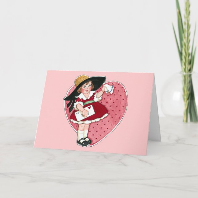 Retro Valentine Holiday Card (Front)