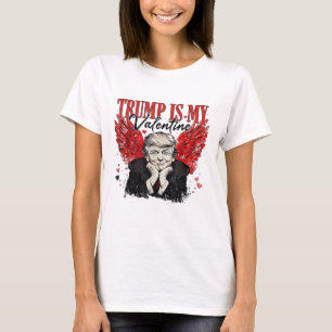 Retro Valentine Trump Is My Valentine Funny Trump  T-Shirt