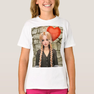 Retro Valentine's Day - Cute Heart Balloon Love T-Shirt