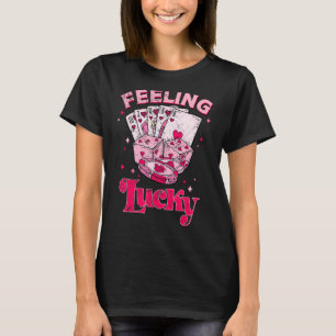 Retro Valentines Day Feeling Lucky Valentine Pock T-Shirt