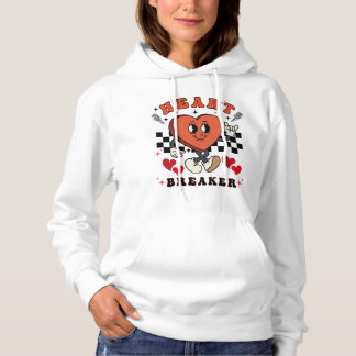 Retro Valentine's Day , Heart breaker Hoodie