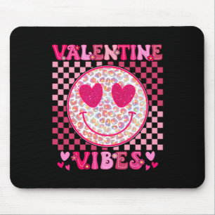 Retro Valentine's Day Heart Valentine Vibes Boys G Mouse Mat