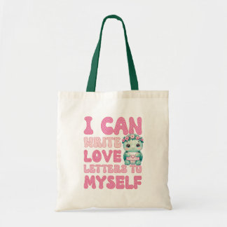 Retro Valentine's Day Self love Turtle Tote Bag