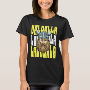 Retro Valhalla Viking Warrior Nordic Culture Nors T-Shirt