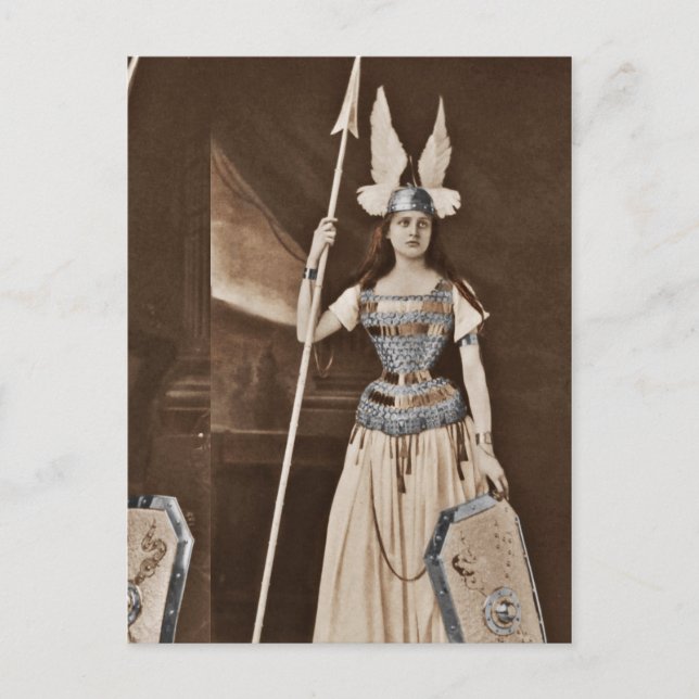 Retro Valkyrie Girls Postcard (Front)