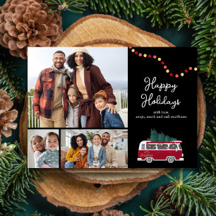 Retro Van Flat Holiday Card
