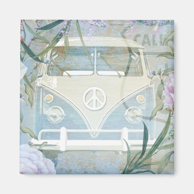 Retro Van Magnet (Front)