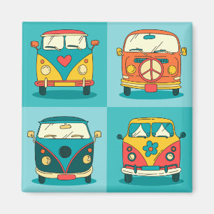 Retro Van Magnet